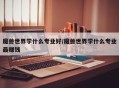 魔兽世界学什么专业好/魔兽世界学什么专业最赚钱