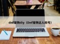 dnf宠物diy（Dnf宠物达人称号）