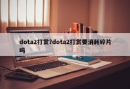 dota2打赏?dota2打赏要消耗碎片吗