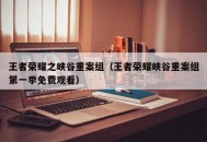 王者荣耀之峡谷重案组（王者荣耀峡谷重案组第一季免费观看）