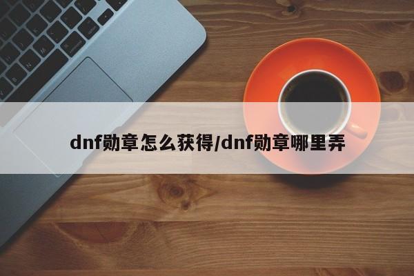 dnf勋章怎么获得/dnf勋章哪里弄